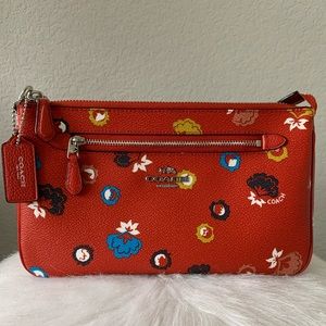 Coach mini floral purse